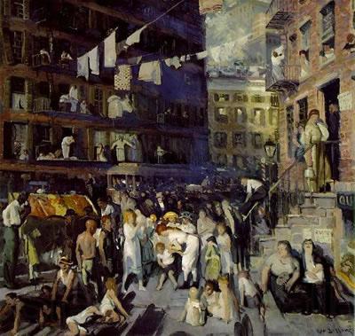 George Wesley Bellows George Wesley Bellows: Cliff Dwellers Germany oil painting art